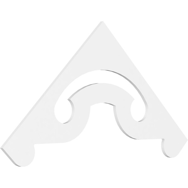 Ekena Millwork Pitch Northwest Architectural Grade PVC Gable Pediment, 72"W x 33"H x 1"P (11/12) GPP072X033X100NOR - main